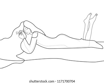 lying on the shore of a beautiful, slender girl holding a scorpion, from a series of pictures of a girl with zodiac signs, this personifies the sign of Scorpio