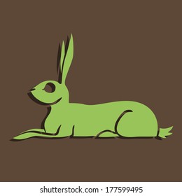 Lying rabbit, you can see other poses and colors of rabbits in my profile
