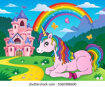 Illustration Wonderful Unicorn Stock Vector (Royalty Free) 174049301