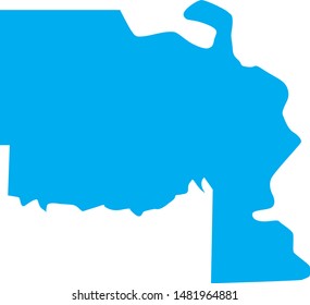 Lyman County map in the state of south dakota