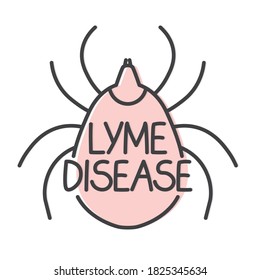 Konzept der Lyme-Krankheit - Vektorgrafik