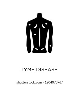 Lyme disease icon. Lyme disease symbol design from Diseases collection. Simple element vector illustration on white background.