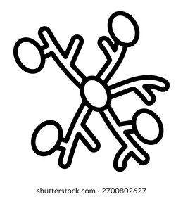 Elemento de icono de linfa para el diseño