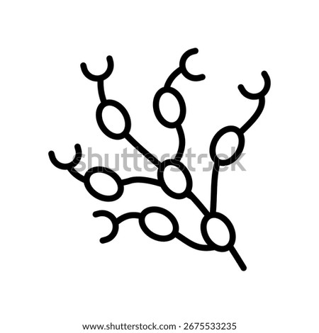 Lymph Nodes Icon Line Vector Illustration