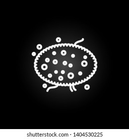 Lymph, organ neon icon. Elements of human organ set. Simple icon for websites, web design, mobile app, info graphics