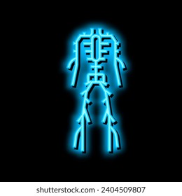 lymphatic system neon light sign vector. lymphatic system illustration