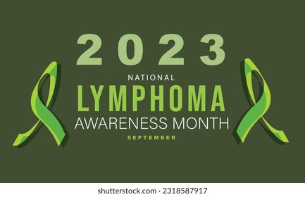 Lymphoma awareness month. background, banner, card, poster, template. Vector illustration.