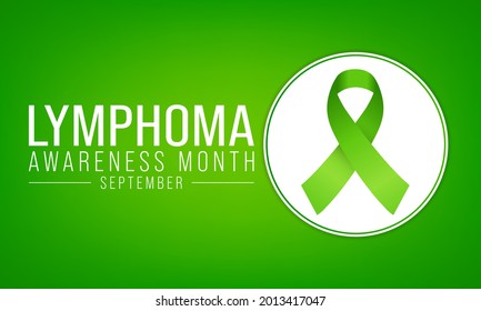 Lymphoma awareness month is observed every year in September, it is a cancer of the lymphatic system, which is part of the body's germ fighting network. Vector illustration