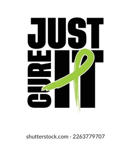 Lymphoma Awareness T Shirt Design, Green Ribbon Vector