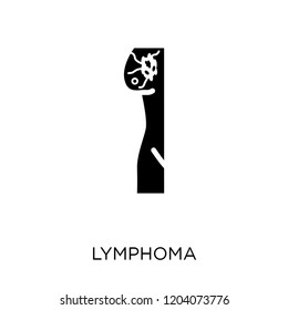 Lymphoma icon. Lymphoma symbol design from Diseases collection. Simple element vector illustration on white background.