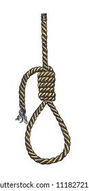 Lynch loop. A rope loop. A rope knot. Vector illustration.