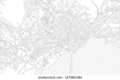 Lynn, Massachusetts, USA, bright outlined vector map with bigger and minor roads and steets created for infographic backgrounds.