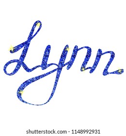 Lynn name lettering tinsels