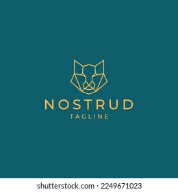 Lynx head logo design icon vector