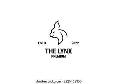 Lynx head logo design vector illustration idea