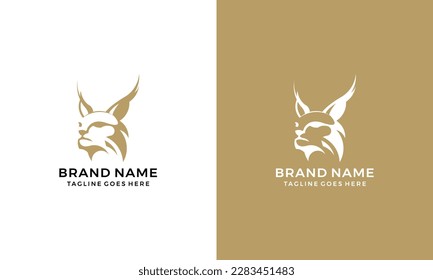 Lynx head logo icon vector template