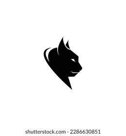 plantilla vectorial de diseño de logotipo de lynx