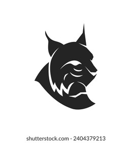 Lynx Logo template Isolated. Brand Identity. Icon Abstract Vector graphic