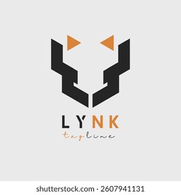 lynx logo vector illustration design
