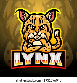 Lynx mascot esport logo design