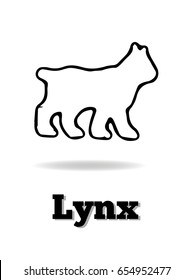 Lynx vector icon. It's good for logo, print, emblem, badge, label and etc.