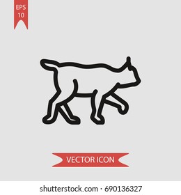 Lynx vector icon, illustration symbol