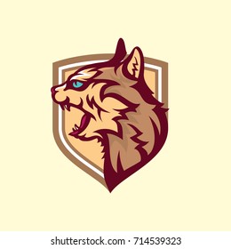 Lynx Wildcat in shield
