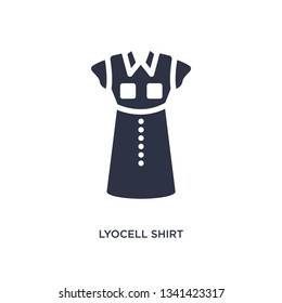 lyocell shirt dress isolated icon. Simple element illustration from clothes concept. lyocell shirt dress editable logo symbol design on white background. Can be use for web and mobile.