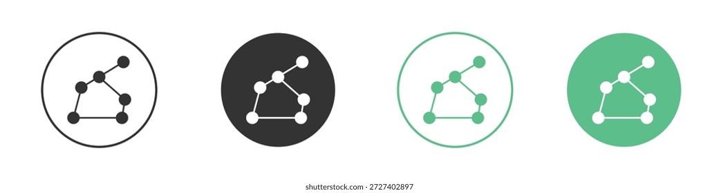 Conjunto de conceptos de iconos de Lyra Constellation. Ilustraciones vectoriales de glifos