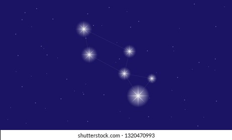 Lyra constellation vector design