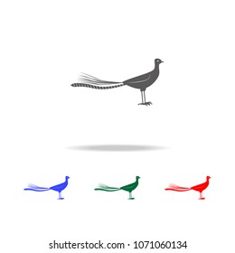 Lyrbird icon. Elements of Australian animals multi colored icons. Premium quality graphic design icon. Simple icon for websites web design mobile app, info graphics on white background