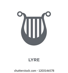 Lyre icon. Lyre design concept from  collection. Simple element vector illustration on white background.