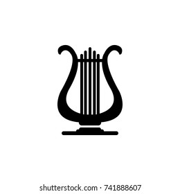 Lyre icon on White background