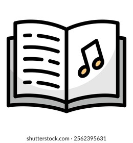 Lyrics Icon Element For Design