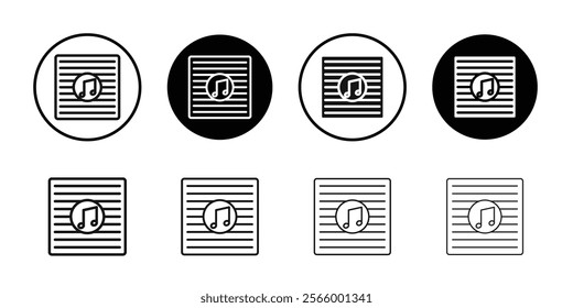 Lyrics icon Simple thin outline