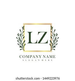 LZ Initial beauty floral logo template