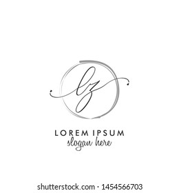 LZ Initial beauty monogram logo vector