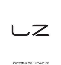 LZ initial letter logo template vector icon design