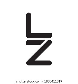 lz initial letter vector logo