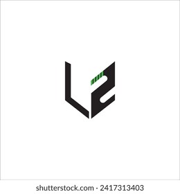 LZ letter logo design icon free.
