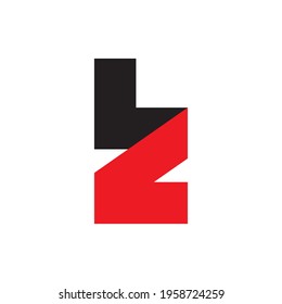 LZ letter logo design vector