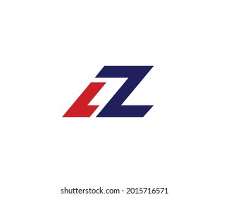 LZ letter logo design vector template