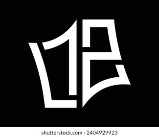 Diseño vectorial del logotipo de letras LZ