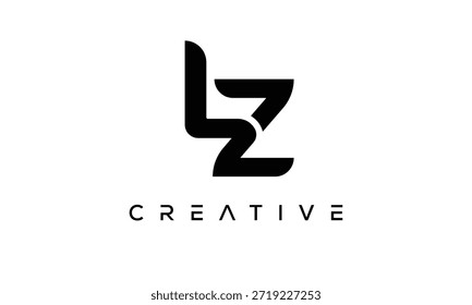 LZ Letter Monogram Logo for Modern Creative Brand Identity