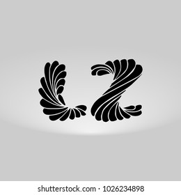 LZ Logo, Decorative, Romantic