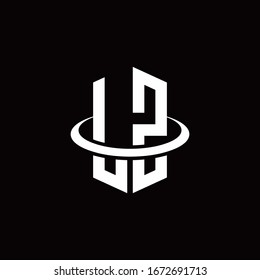 LZ monogram logo in a hexagon style and surrounded by a ring