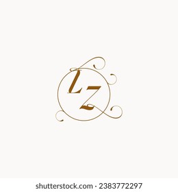 LZ uniquely wedding logo symbol of your marriage and you can use it on your wedding stationary