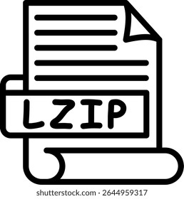Arquivo compactado LZIP Lempel Ziv