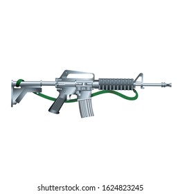 M 16 assault rifle in the m 4 special Forces modification. The icon is made using a gradient