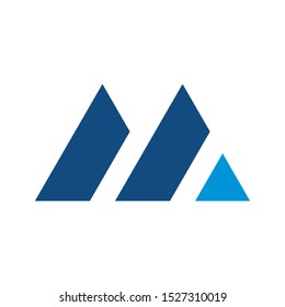 M abstract logo can be used for company, icon, and others.